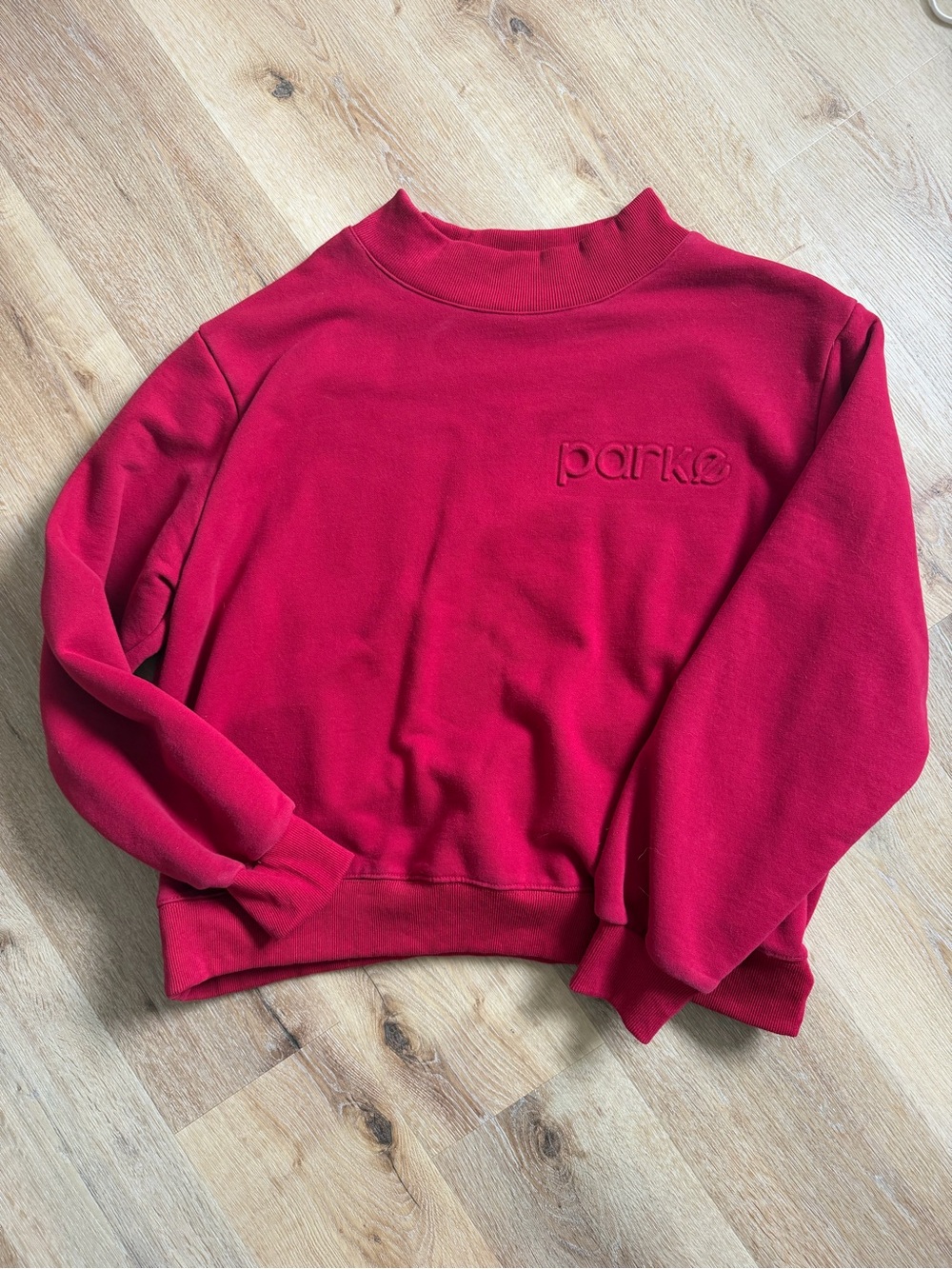 Parke Women's Red Crewneck Sweatshirt